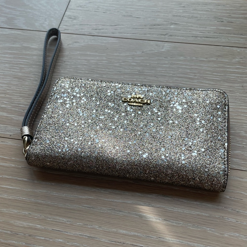 Coach Glittery Wristlet
